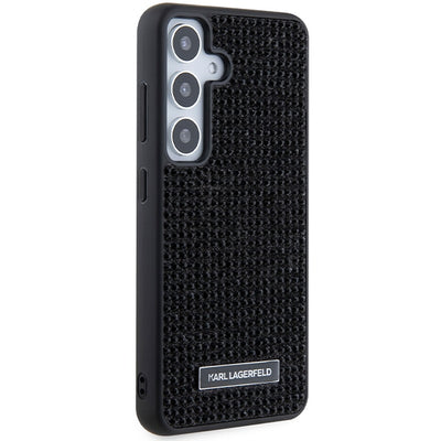 Karl Lagerfeld Rhinestone Metal Logo case for Samsung Galaxy S24 - black