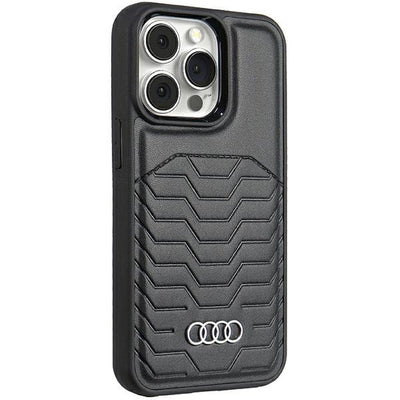 Audi Synthetic Leather case with MagSafe for iPhone 15 Pro - black