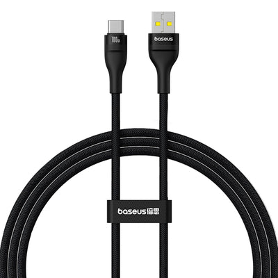 Baseus Flash 2 USB-A / USB-C cable 100W 1 m - black