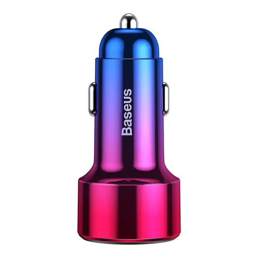 Baseus Magic USB + USB-C QC 4.0 PD 45W car charger (red-blue). - Product Image 1
