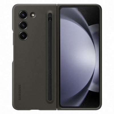[RETURNED ITEM] Silicone Case Set for Samsung Galaxy Z Fold 5 Slim Case with Stylus + 25W USB C Wall Charger - Black