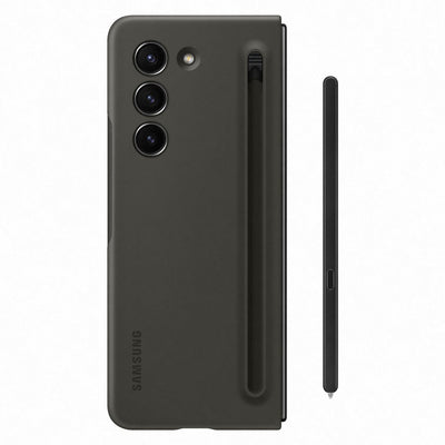[RETURNED ITEM] Silicone Case Set for Samsung Galaxy Z Fold 5 Slim Case with Stylus + 25W USB C Wall Charger - Black