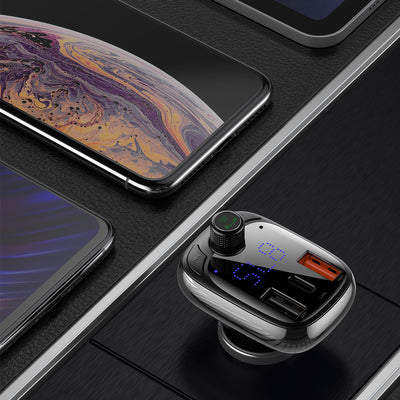 [RETURNED ITEM] Bluetooth transmitter / car charger Baseus S-13 (Overseas Edition) - black