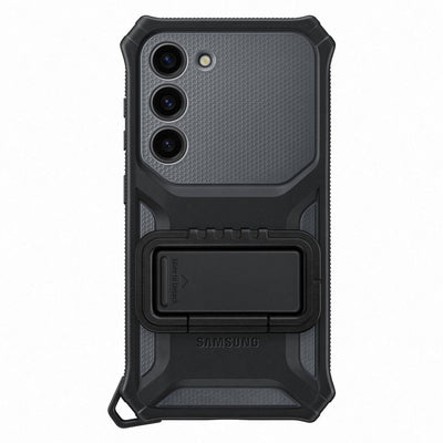 [RETURNED ITEM] Samsung Rugged Gadget Case for Samsung Galaxy S23 Rugged Cover Ring Holder Stand gray (EF-RS911CBEGWW)