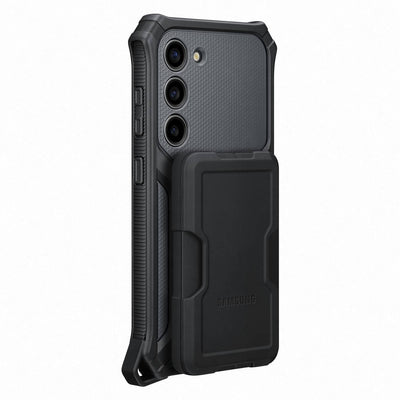 [RETURNED ITEM] Samsung Rugged Gadget Case for Samsung Galaxy S23 Rugged Cover Ring Holder Stand gray (EF-RS911CBEGWW)
