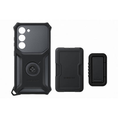 [RETURNED ITEM] Samsung Rugged Gadget Case for Samsung Galaxy S23 Rugged Cover Ring Holder Stand gray (EF-RS911CBEGWW)