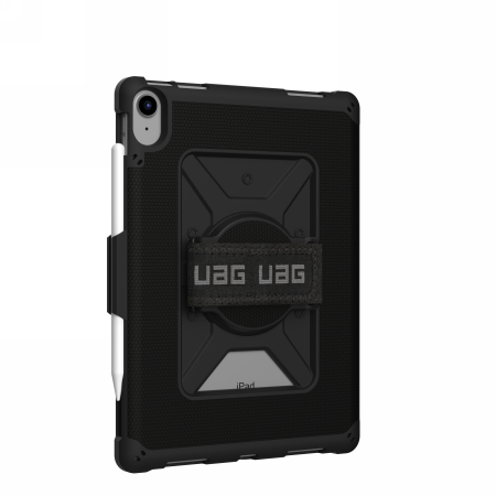 UAG Metropolis case for iPad 10.9&quot; 10th generation with Apple Pencil and palm holder - black