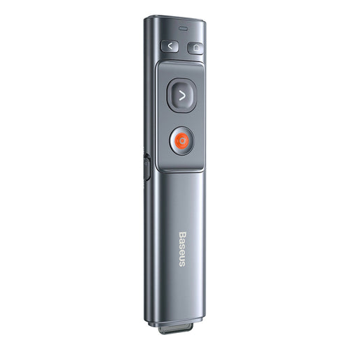 Baseus Orange Dot Wireless Presentation Laser Pointer - Gray (with battery)