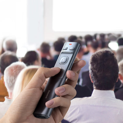 Baseus Orange Dot Wireless Laser Pointer for Presentations - Gray (Battery Not Included)