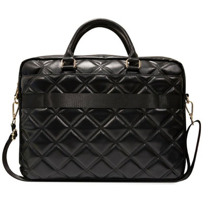 Guess 4G Quilted bag for a 16" laptop - black