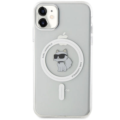 Karl Lagerfeld IML Choupette MagSafe case for iPhone 11 / Xr - transparent