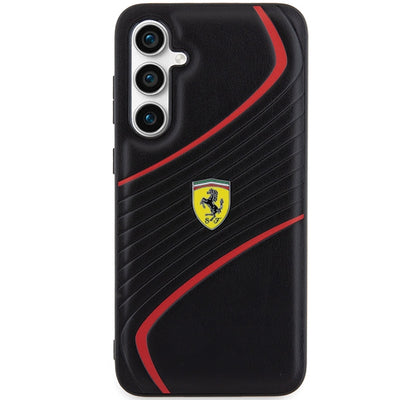 Ferrari Twist Metal Logo case for Samsung Galaxy S23 FE - black