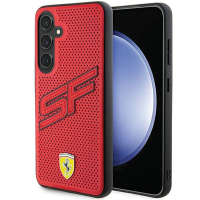 Ferrari Big SF Perforated case for Samsung Galaxy S24 - red