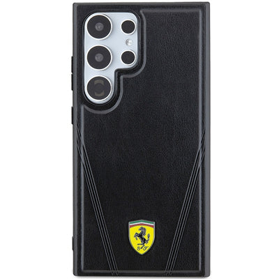 Ferrari Hot Stamp V Lines MagSafe case for Samsung Galaxy S24 Ultra - black