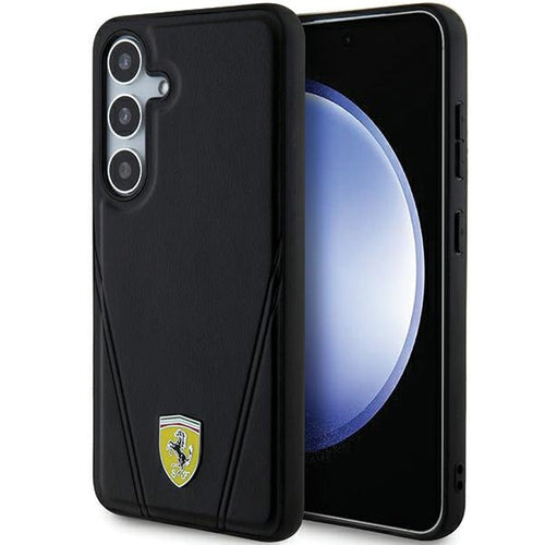 Ferrari Hot Stamp V Lines MagSafe case for Samsung Galaxy S24 - black