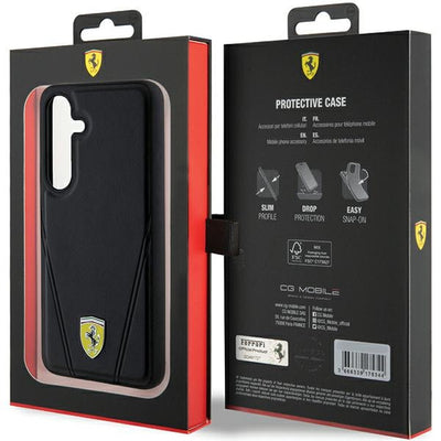 Ferrari Hot Stamp V Lines MagSafe case for Samsung Galaxy S24 - black