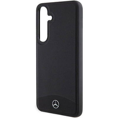 Mercedes Leather Textured &amp; Plain MagSafe case for Samsung Galaxy S24 - black