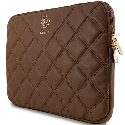 Guess Quilted 4G cover for a 14" laptop - brown