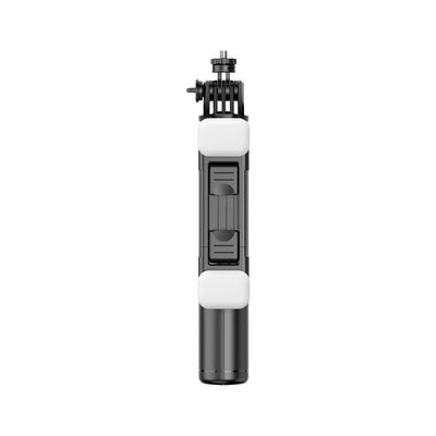 Selfie stick WC13YDS telescopic tripod 1.3m with double lamp and phone holder - black — Hurtel