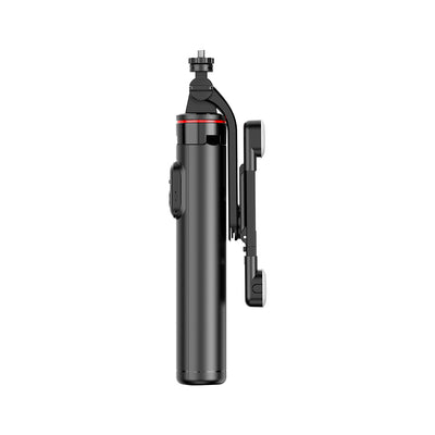Selfie stick WC13YDS telescopic tripod 1.3m with double lamp and phone holder - black — Hurtel