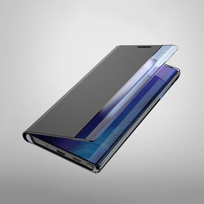 New Sleep View Case with flap and stand for Samsung Galaxy A35 - blue — Hurtel