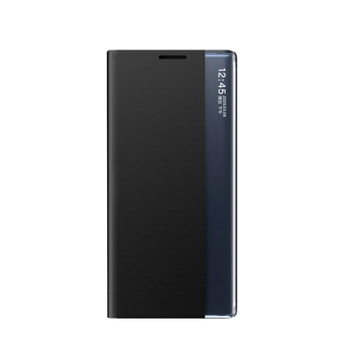 New Sleep View Case with flap and stand for Samsung Galaxy A35 - black — Hurtel