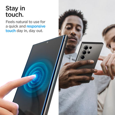 Spigen Glas.tR EZ Fit Privacy Tempered Glass for Samsung Galaxy S24 Ultra - 2 pcs.