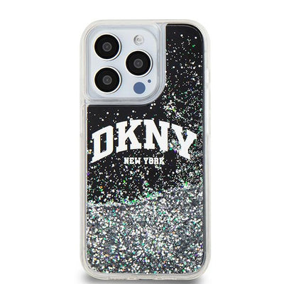 DKNY Liquid Glitter Big Logo iPhone 13 Pro / 13 Case - Black