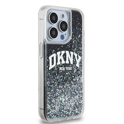 DKNY Liquid Glitter Big Logo iPhone 13 Pro / 13 Case - Black