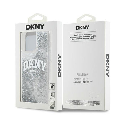 DKNY Liquid Glitter Big Logo case for iPhone 15 Pro - white