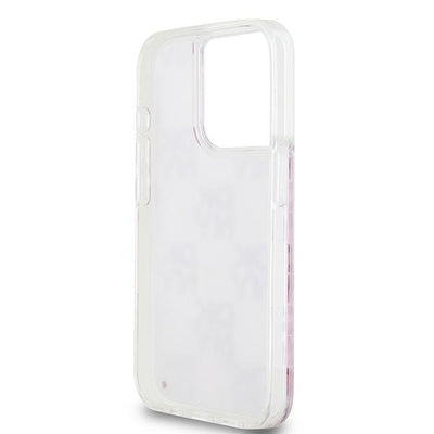 Etui DKNY Liquid Glitter Multilogo na iPhone 15 Pro - różowe