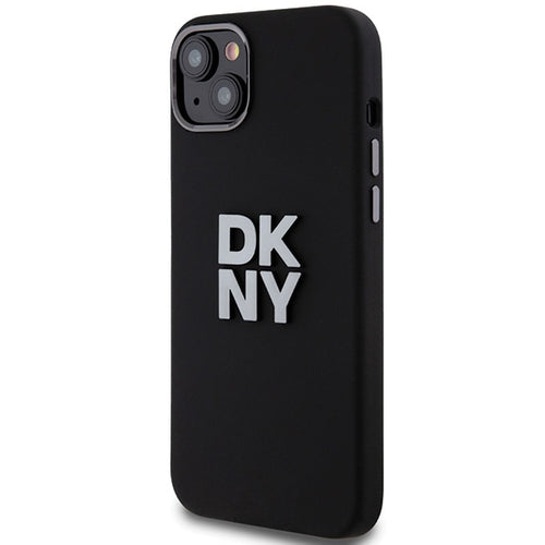 DKNY Liquid Silicone Metal Logo case for iPhone 15 Plus / 14 Plus - black