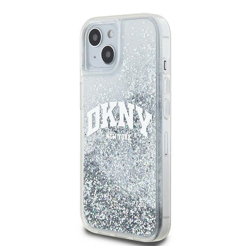 DKNY Liquid Glitter Big Logo case for iPhone 15 / 14 / 13 - white