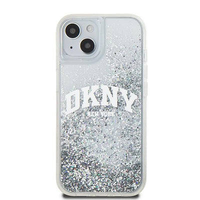 DKNY Liquid Glitter Big Logo case for iPhone 15 / 14 / 13 - white