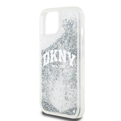 DKNY Liquid Glitter Big Logo case for iPhone 15 / 14 / 13 - white