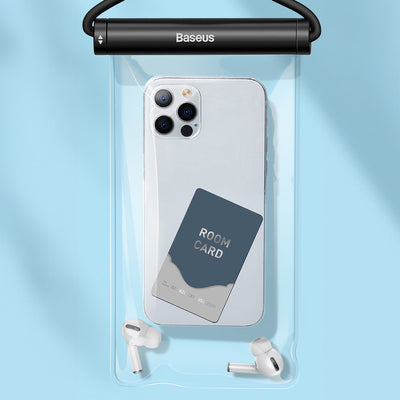 Baseus AquaGlide BS-PC030 case waterproof IPX8 with cylindrical clasp - black