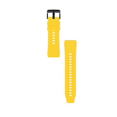 Silicone Strap for Huawei Watch GT 2 / 3 / 4 / 2 Pro / 3 Pro / 4 Pro / GT 2e - Yellow — Hurtel