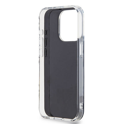 DKNY IML Checkered Mono Pattern case for iPhone 15 Pro - black