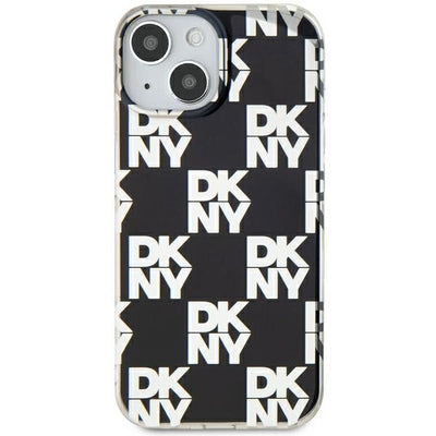 DKNY IML Checkered Mono Pattern case for iPhone 15 Plus / 14 Plus - black