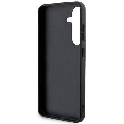 DKNY Leather Mono Stripe &amp; Metal Logo case for Samsung Galaxy S24+ - black