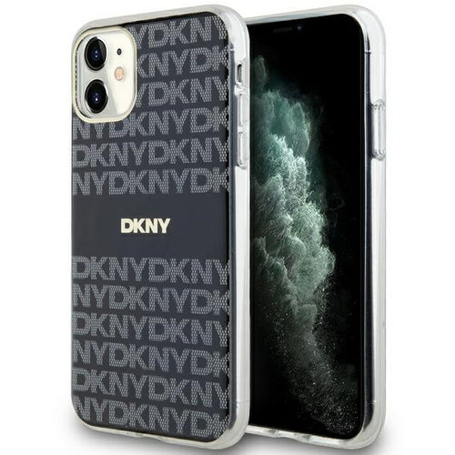 DKNY IML Mono &amp; Stripe MagSafe case for iPhone 11 / Xr - black