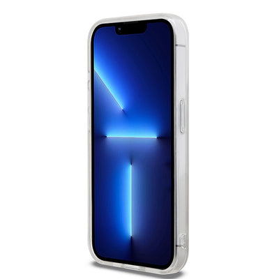 DKNY IML Checkered Mono Pattern &amp; Printed Stripes MagSafe case for iPhone 13 Pro / 13 - beige