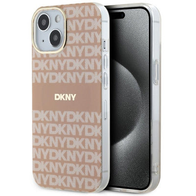 DKNY IML Mono &amp; Stripe MagSafe case for iPhone 15 / 14 / 13 - pink