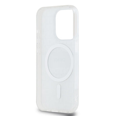DKNY IML Mono &amp; Stripe MagSafe case for iPhone 15 Pro - beige