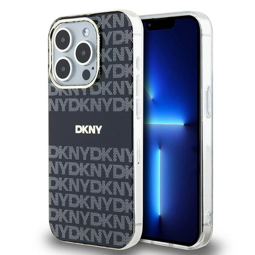 DKNY IML Mono &amp; Stripe MagSafe case for iPhone 15 Pro - black