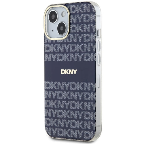 DKNY IML Mono &amp; Stripe MagSafe case for iPhone 15 / 14 / 13 - blue