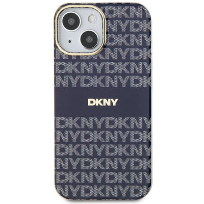 DKNY IML Mono &amp; Stripe MagSafe case for iPhone 15 / 14 / 13 - blue