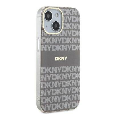 DKNY IML Mono &amp; Stripe MagSafe case for iPhone 15 / 14 / 13 - beige