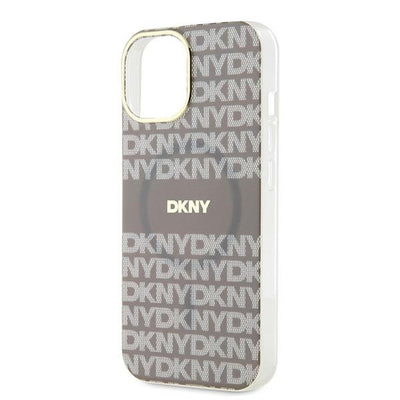 DKNY IML Mono &amp; Stripe MagSafe case for iPhone 15 / 14 / 13 - beige