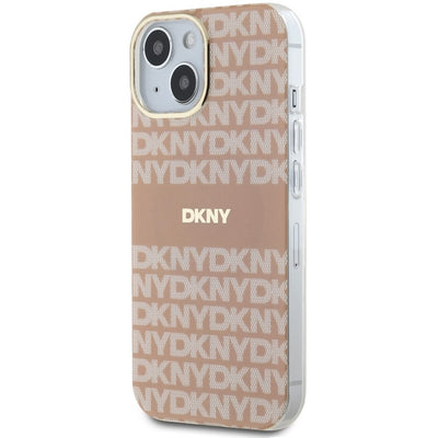 DKNY IML Mono &amp; Stripe MagSafe case for iPhone 15 / 14 / 13 - pink